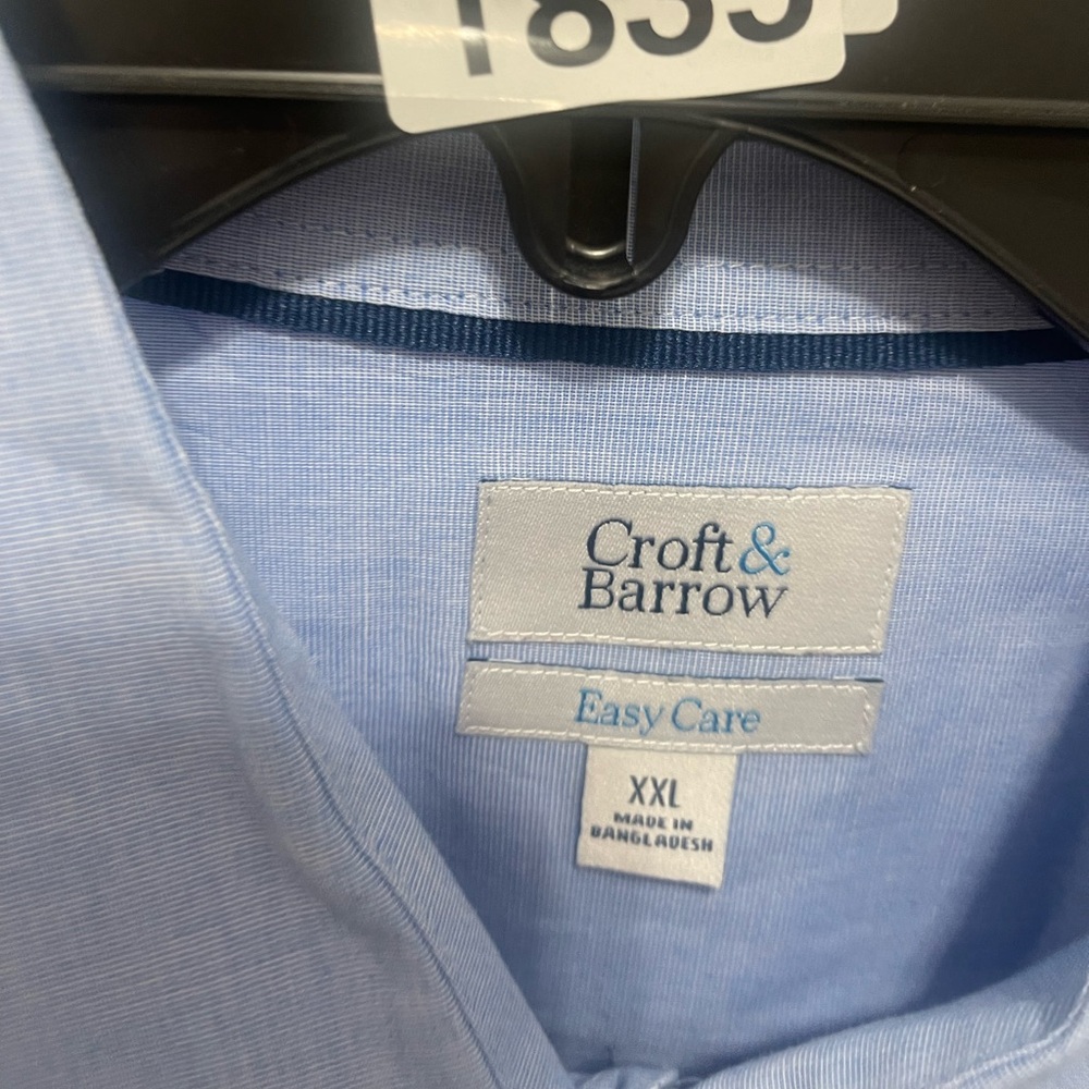Croft & Barrow Men's Sky Blue Dress Shirt - Picture 4 of 14